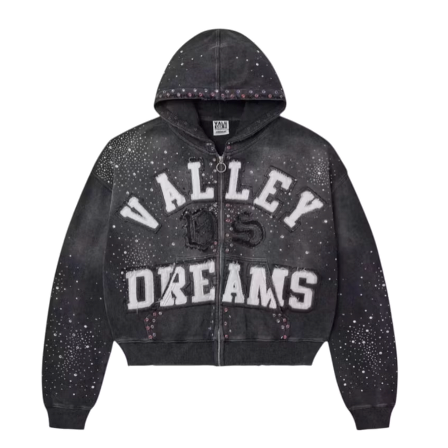 Vale Forever Classico Zip Up Hoodie Black