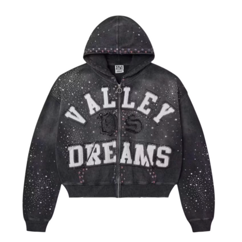 Vale Forever Classico Zip Up Hoodie Black