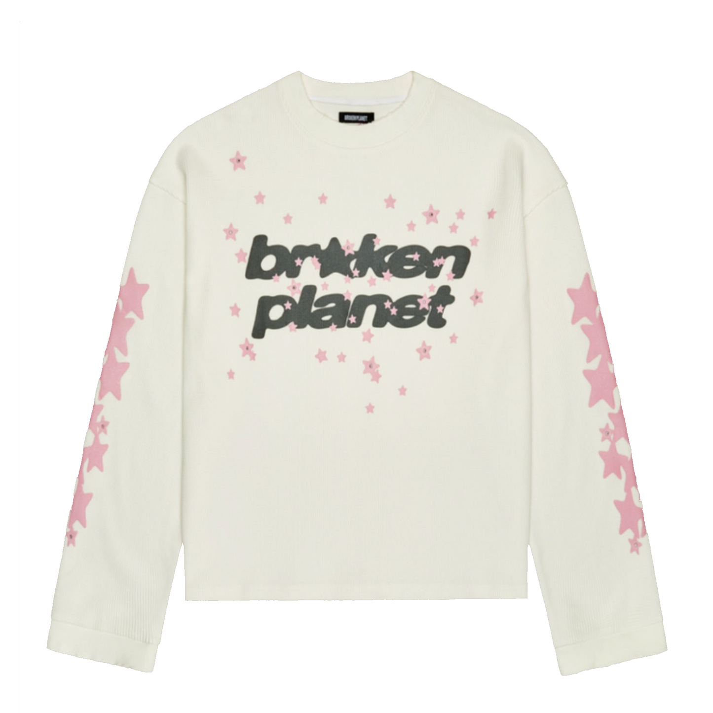 Broken Planet Allstars Waffle Longsleeve Vanilla White