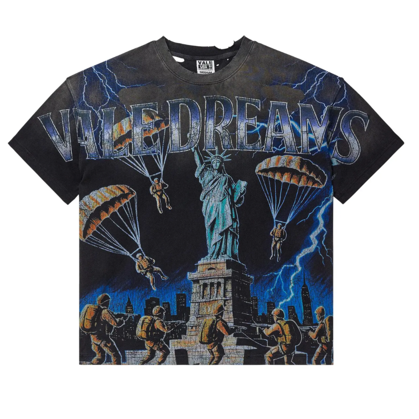 Vale Forever Nyc Invasion Big Tee Black