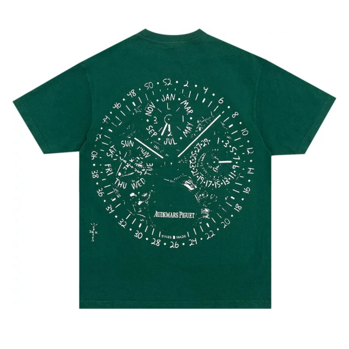 Travis Scott x Audemars Piguet Watch Face Tee Green