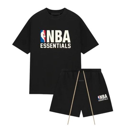 Fear Of God Essentials NBA Logo Summer Set Black