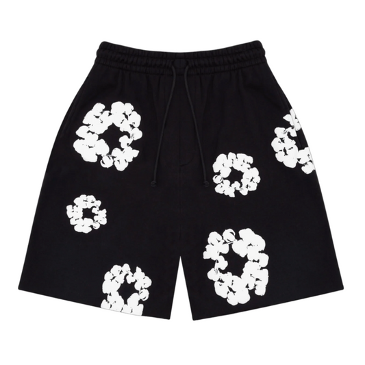 Denim Tears The Cotton Wreath Shorts Black