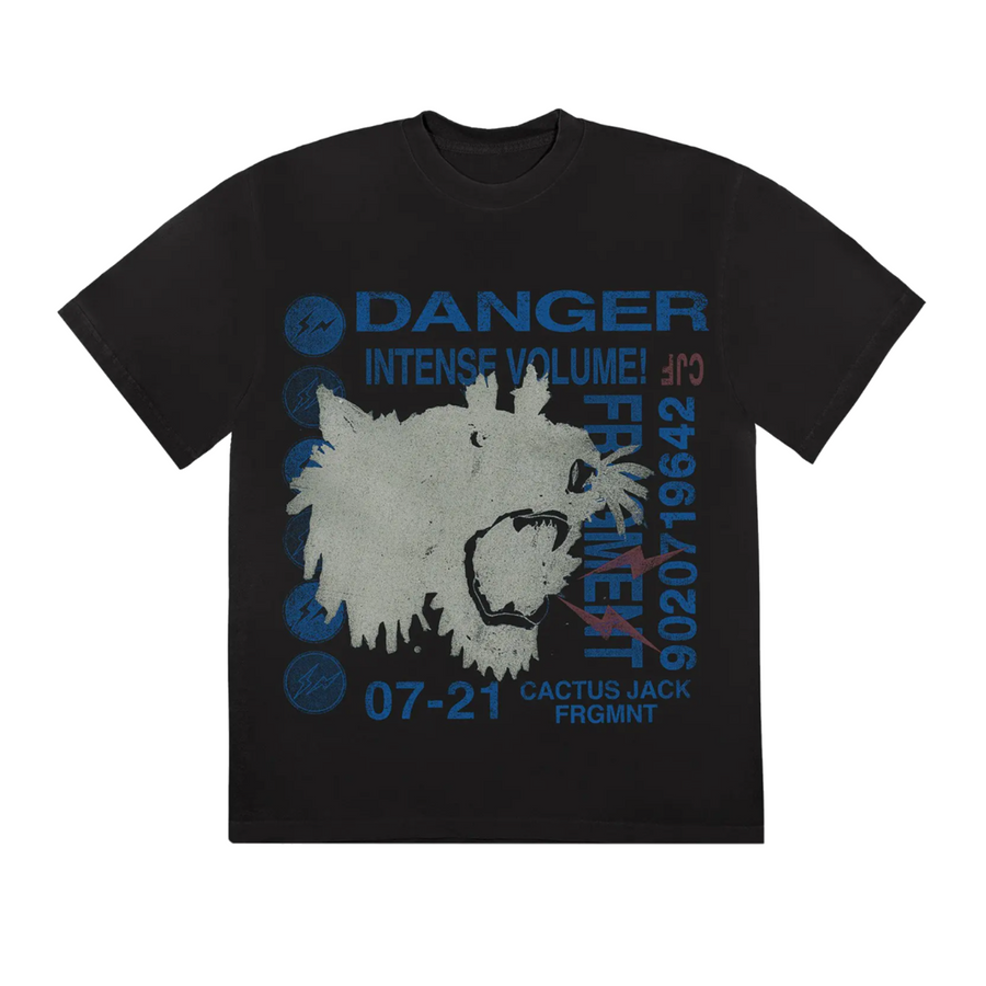 Travis Scott Cactus Jack For Fragment Danger Tee Black