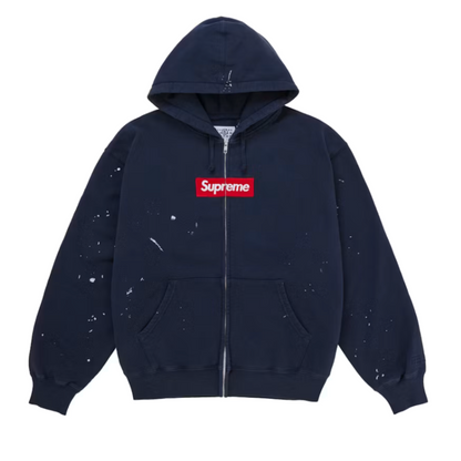 Supreme MM6 Maison Margiela Box Logo Zip Up Navy