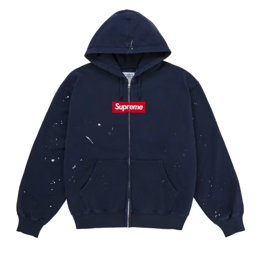 Supreme MM6 Maison Margiela Box Logo Zip Up Navy