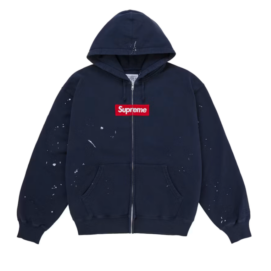 Supreme MM6 Maison Margiela Box Logo Zip Up Navy