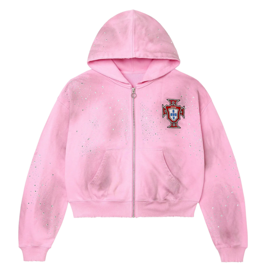 Vale Forever Pluto Cluster Zip Up Hoodie Pink