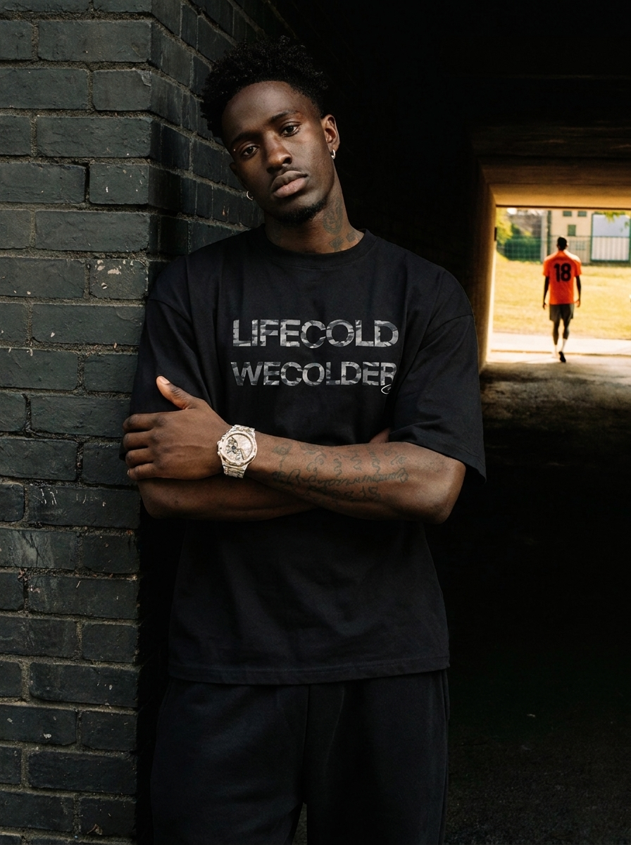 CAPSULE 002 WE COLDER TEE BLACK CAMO