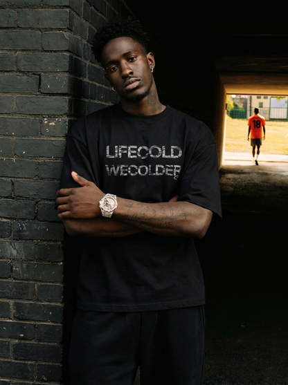 CAPSULE 002 WE COLDER TEE BLACK CAMO