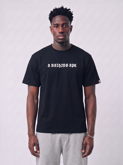 BAPE Logo Relaxed Tee Black