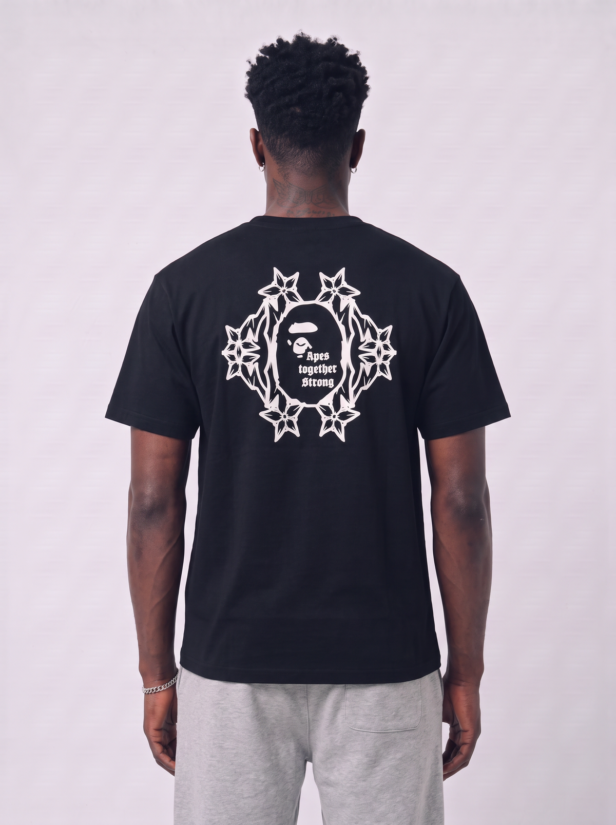 BAPE Logo Relaxed Tee Black